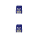 Nanocavo Cavo di rete Patch RJ45 LSZH Cat.6a UTP AWG24 1 m - Colore blu - immagine 3