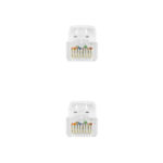Nanocavo Cavo di rete Patch RJ45 LSZH Cat.6a UTP AWG24 1 m - Colore bianco - immagine 3