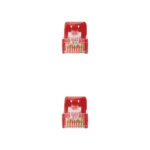 Nanocavo Cavo di rete Patch RJ45 LSZH Cat.6a UTP AWG24 3 m - Colore rosso - immagine 3