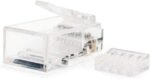 Nanocavo Confezione da 10 connettori RJ45 a 8 fili Cat.6 - Colore trasparente - immagine 2