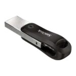 Sandisk IXpand Go Memoria USB 3.0 e Lightning 128 GB - Design in metallo/plastica - Colore acciaio/nero (pendrive) - immagine 4