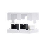 Nanocable Rosetta da superficie RJ45 Cat.6 UTP 2 prese - immagine 2