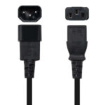 Nanocavo Cavo di alimentazione CPU C13 femmina a C14 maschio 3 m - Colore nero - immagine 2