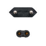 Nanocavo Cavo di alimentazione Forma 8 CEE7/16 Maschio a C7 Femmina 1,50 m - Colore Nero - immagine 3