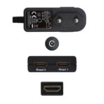 Nanocavo duplicatore HDMI ad alta velocità per 2 dispositivi con alimentazione - immagine 3