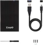 Tooq Custodia esterna HDD/SDD 2,5" fino a 9,5 mm SATA USB 3.0/3.1 Gen 1 - Colore nero - immagine 4