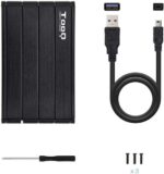 Tooq Custodia esterna HDD/SDD 2,5" fino a 9,5 mm SATA USB 3.0 - Colore nero - immagine 4
