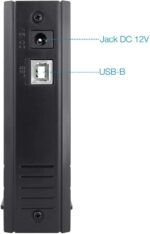 Tooq Custodia esterna HDD 3,5" SATA/IDE USB 2.0 con supporto - Colore nero - immagine 3