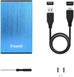 Tooq Custodia esterna HDD/SDD 2,5" fino a 9,5 mm SATA USB 3.0 - Colore blu - immagine 4