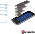 Tooq Custodia esterna SSD M2 NGFF USB-C - Colore grigio - immagine 2