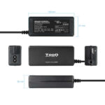 Tooq Caricabatterie universale automatico per laptop 65W - USB - 8 adattatori - Tensione 18,5-20V - immagine 3