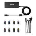 Tooq Caricabatterie universale automatico per laptop 65W - USB - 8 adattatori - Tensione 18,5-20V - immagine 4