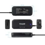 Tooq Caricabatterie universale per laptop 90W - USB - 12 adattatori - Tensione 15-24V - immagine 3