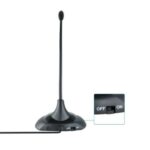 Tooq Microfono da scrivania flessibile omnidirezionale - Interruttore On/Off - Cavo da 2 m - Jack da 3,5 mm - Colore nero - immagine 3