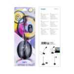 Tooq Microfono da scrivania flessibile omnidirezionale - Interruttore On/Off - Cavo da 2 m - Jack da 3,5 mm - Colore nero - immagine 4