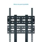 Tooq Supporto da pavimento con ruote per schermi da 37"-70" - Blocco ruote - Due ripiani - Peso massimo 50 kg - VESA 600X400 mm - Colore nero - immagine 3