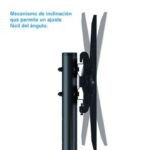 Tooq Supporto da pavimento con ruote per schermi da 37"-70" - Blocco ruote - Due ripiani - Peso massimo 50 kg - VESA 600X400 mm - Colore nero - immagine 5