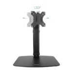 Tooq Supporto da tavolo per monitor da 17"-27" - Gestione dei cavi - Peso massimo 6 kg - VESA 100X100 mm - Colore nero - immagine 4