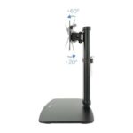 Tooq Supporto da tavolo per monitor da 17"-27" - Gestione dei cavi - Peso massimo 6 kg - VESA 100X100 mm - Colore nero - immagine 5