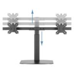 Tooq Supporto da tavolo per 2 monitor da 17"-27" - Regolazione dell'altezza tramite pistone a gas - Gestione dei cavi - Peso massimo 6 kg per braccio - VESA 100x100 mm - immagine 5