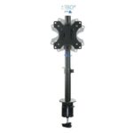 Tooq Supporto da tavolo con braccio articolato per monitor da 13"-32" - Girevole e inclinabile - Gestione dei cavi - Peso massimo 8 kg - VESA 100x100 mm - Colore nero - immagine 4