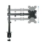 Tooq Supporto da tavolo con braccio articolato per monitor da 13"-32" - Girevole e inclinabile - Gestione dei cavi - Peso massimo 8 kg - VESA 100x100 mm - Colore nero - immagine 5