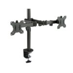 Tooq Supporto da tavolo con bracci articolati per 2 monitor da 13"-32" - Girevole e inclinabile - Gestione dei cavi - Peso massimo 8 kg per braccio - VESA 100x100 mm - immagine 3