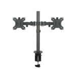 Tooq Supporto da tavolo con bracci articolati per 2 monitor da 13"-32" - Girevole e inclinabile - Gestione dei cavi - Peso massimo 8 kg per braccio - VESA 100x100 mm - immagine 4