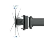 Tooq Supporto da tavolo con bracci articolati per 3 monitor da 13"-27" - Girevole e inclinabile - Gestione dei cavi - Peso massimo 8 kg per braccio - VESA 100x100 mm - immagine 3