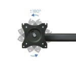 Tooq Supporto da tavolo con bracci articolati per 3 monitor da 13"-27" - Girevole e inclinabile - Gestione dei cavi - Peso massimo 8 kg per braccio - VESA 100x100 mm - immagine 4