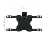 Tooq Supporto a parete con braccio per TV da 13"-42" - Girevole e inclinabile - Gestione dei cavi - Peso max 20 kg - VESA 200x200 mm - Colore nero - immagine 4