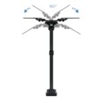 Tooq Supporto a parete con braccio articolato per TV da 13"-42" - Girevole e inclinabile - Gestione dei cavi - Peso massimo 20 kg - VESA 200x200 mm - Colore nero - immagine 3