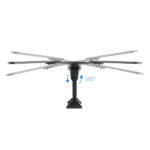 Tooq Supporto a parete con braccio per TV da 23"-55" - Girevole e inclinabile - Gestione dei cavi - Peso max 30 kg - VESA 400x400 mm - Colore nero - immagine 4