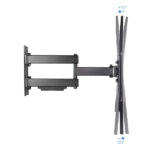 Tooq Supporto a parete con braccio articolato per TV da 37"-70" - Girevole e inclinabile - Peso max 50 kg - VESA 600x400 mm - Colore nero - immagine 2