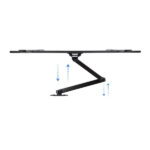 Tooq Supporto a parete con braccio articolato per TV da 37"-70" - Girevole e inclinabile - Peso max 50 kg - VESA 600x400 mm - Colore nero - immagine 5