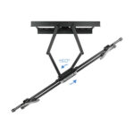 Tooq Supporto a parete con doppio braccio articolato per TV da 37"-90" - Girevole e inclinabile - Peso max 75 kg - VESA 800x400 mm - Colore nero - immagine 3