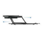 Tooq Supporto a parete con doppio braccio articolato per TV da 37"-90" - Girevole e inclinabile - Peso max 75 kg - VESA 800x400 mm - Colore nero - immagine 4