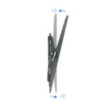 Tooq Supporto fisso a parete per TV da 43"-90" - Inclinabile - Peso max 70 kg - VESA 800x400 mm - Colore nero - immagine 3