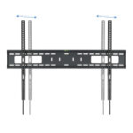 Tooq Supporto fisso a parete per TV da 60"-100" - Peso max 75 kg - VESA 900x600 mm - Colore nero - immagine 3