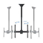Tooq Supporto girevole da soffitto per TV da 32"-55" - Peso max 50 kg - VESA 400x400 mm - immagine 3