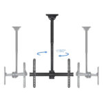 Tooq Supporto girevole da soffitto per TV da 37"-70" - Gestione dei cavi - Peso max 50 kg - VESA 600x400 mm - immagine 2