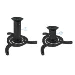Tooq Supporto universale da soffitto per proiettore - Inclinabile e girevole - Peso massimo 10 kg - Colore nero - immagine 2