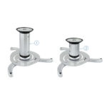 Tooq Supporto universale da soffitto per proiettore - Inclinabile e girevole - Peso massimo 10 kg - Colore argento - immagine 2