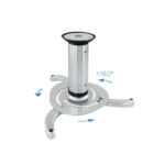 Tooq Supporto universale da soffitto per proiettore - Inclinabile e girevole - Peso massimo 10 kg - Colore argento - immagine 4