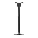 Tooq Supporto da soffitto per proiettore - Inclinabile e girevole - Adatto per soffitti inclinati - Peso massimo 20 kg - Colore nero - immagine 2