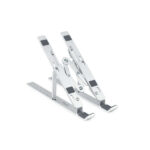 Tooq Supporto per laptop fino a 15" - 7 livelli di altezza - Pieghevole - Base antiscivolo - Peso massimo 5 kg - Colore argento - immagine 2