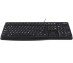 Logitech K120 Tastiera USB - Resistente agli schizzi - Cavo da 1,50 m - Colore nero - immagine 3