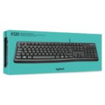 Logitech K120 Tastiera USB - Resistente agli schizzi - Cavo da 1,50 m - Colore nero - immagine 5