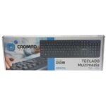 Cromad T50 Tastiera multimediale USB - Tasti FN + multimediali - Design ultrasottile e morbido al tatto - immagine 2