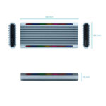 Tooq Shinobi Custodia esterna SSD M.2 NGFF/NVMe USB-A 3.1 Gen2 RGB - immagine 2